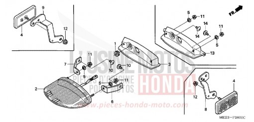 FEU ARRIERE CBR600RR3 de 2003